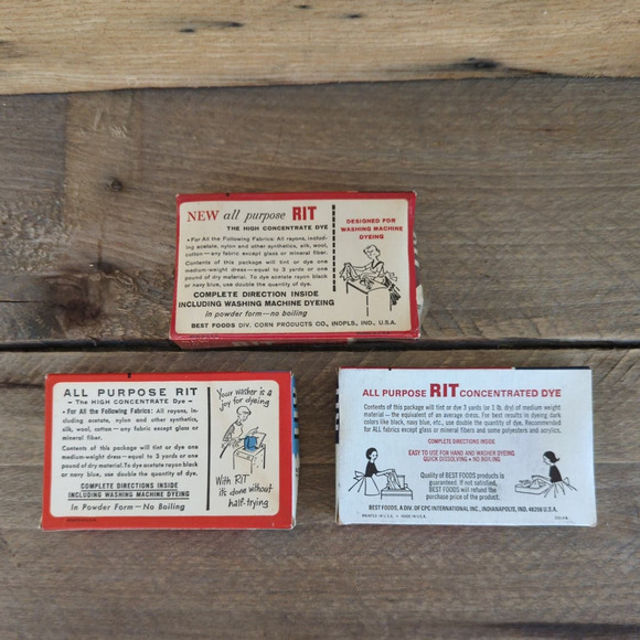 Vintage RIT Dye Still in Original Unopened Boxes - Picture 3 of 11